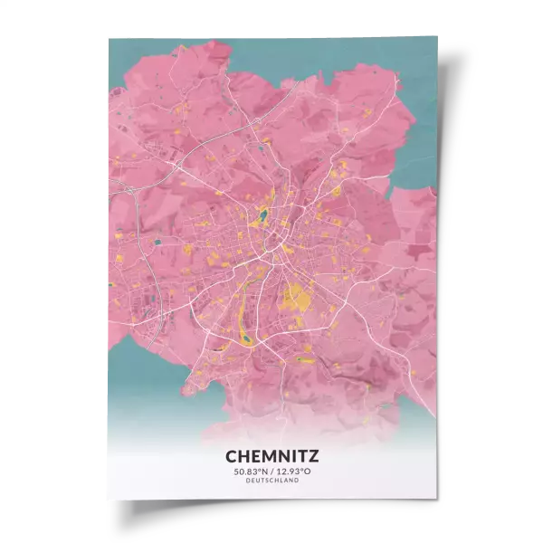 Das perfekte Poster für jeden Chemnitz-Liebhaber.
