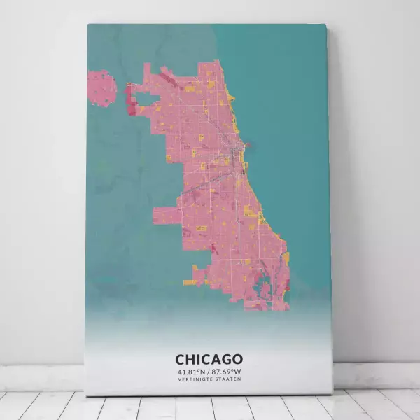 Zeige Deine Liebe zu Chicago mit dieser Designer-Leinwand.