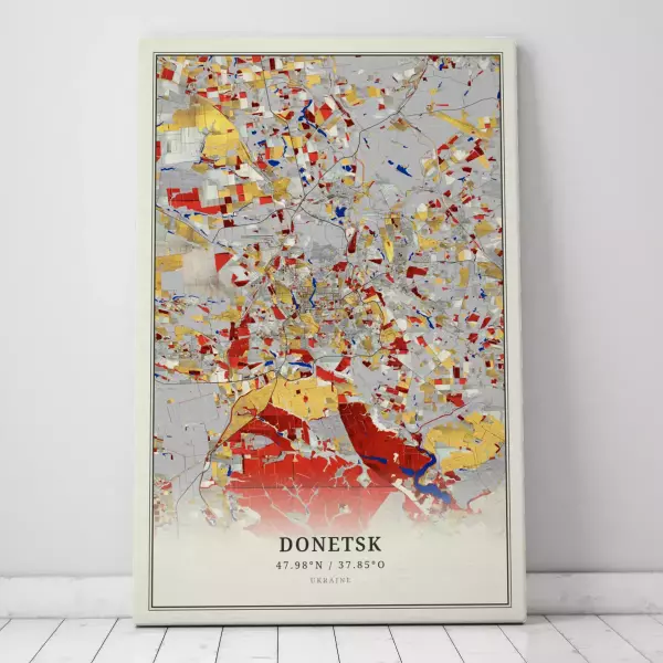 Zeige Deine Liebe zu Donetsk mit dieser Designer-Leinwand.