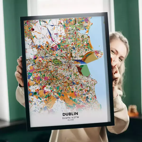 Dublin im Stil Kandinsky