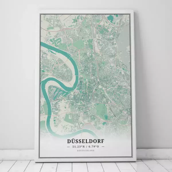 Zeige Deine Liebe zu Düsseldorf mit dieser Designer-Leinwand.