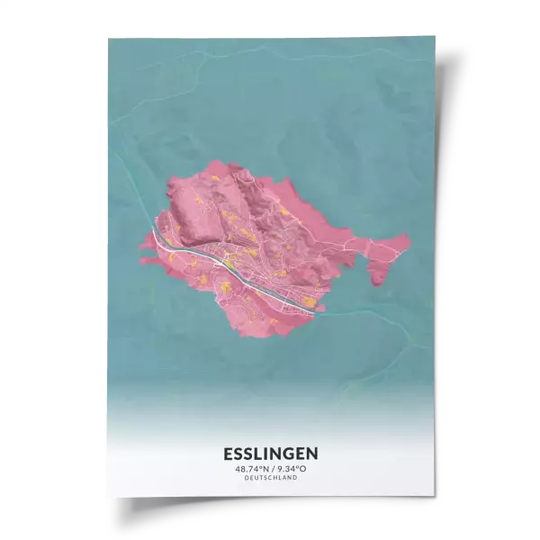 Das perfekte Poster für jeden Esslingen-Liebhaber.