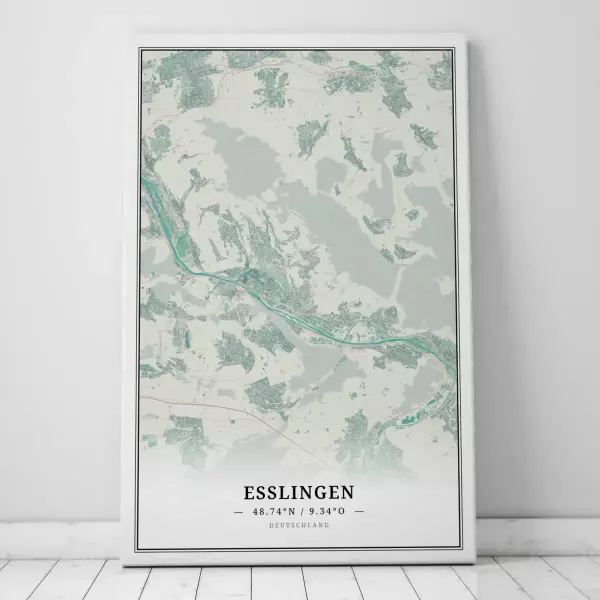 Zeige Deine Liebe zu Esslingen mit dieser Designer-Leinwand.