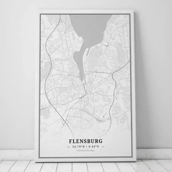 Zeige Deine Liebe zu Flensburg mit dieser Designer-Leinwand.