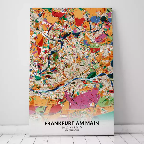 Zeige Deine Liebe zu Frankfurt Am Main mit dieser Designer-Leinwand.