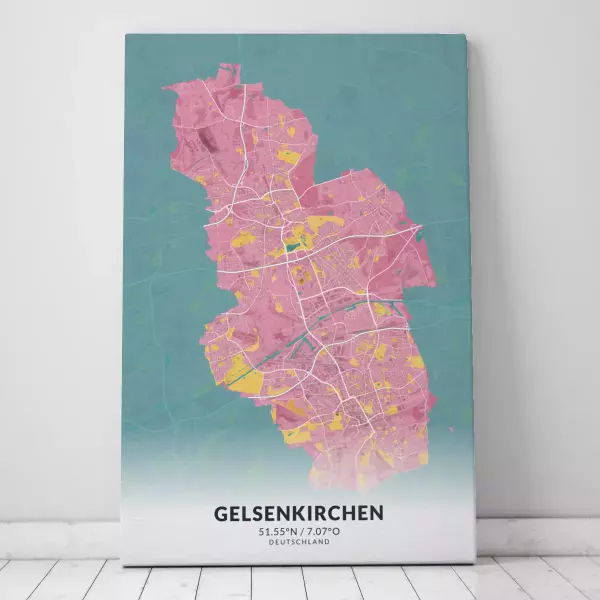 Galerie-Leinwand für jeden Gelsenkirchen-Liebhaber