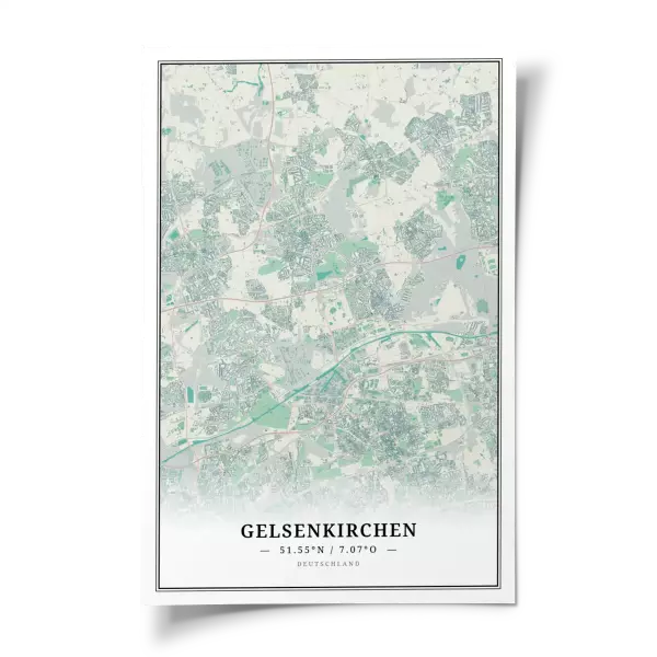 Das perfekte Poster für jeden Gelsenkirchen-Liebhaber.