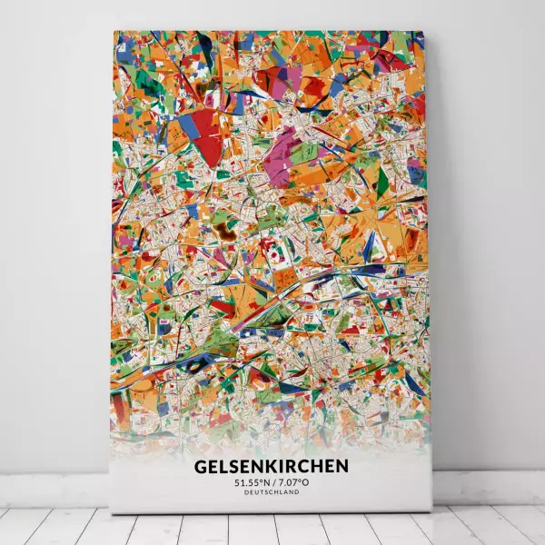 Zeige Deine Liebe zu Gelsenkirchen mit dieser Designer-Leinwand.