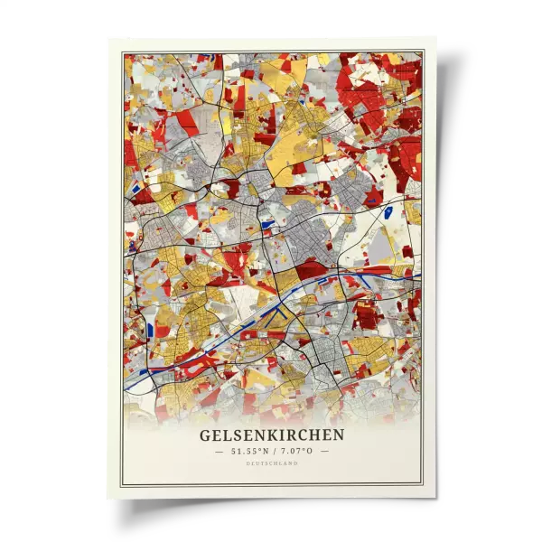 Das perfekte Poster für jeden Gelsenkirchen-Liebhaber.