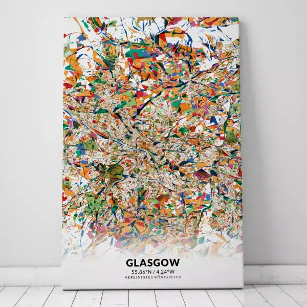 Zeige Deine Liebe zu Glasgow mit dieser Designer-Leinwand.