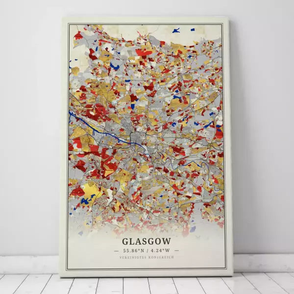 Zeige Deine Liebe zu Glasgow mit dieser Designer-Leinwand.