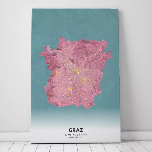 Zeige Deine Liebe zu Graz mit dieser Designer-Leinwand.