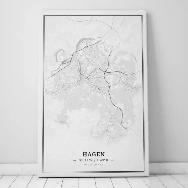 Zeige Deine Liebe zu Hagen mit dieser Designer-Leinwand.