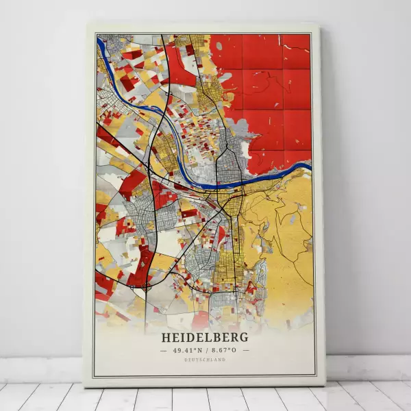 Zeige Deine Liebe zu Heidelberg mit dieser Designer-Leinwand.