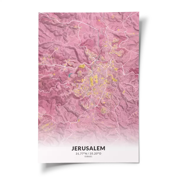 Das perfekte Poster für jeden Jerusalem-Liebhaber.