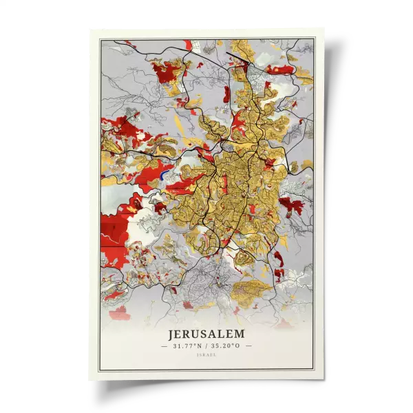 Das perfekte Poster für jeden Jerusalem-Liebhaber.