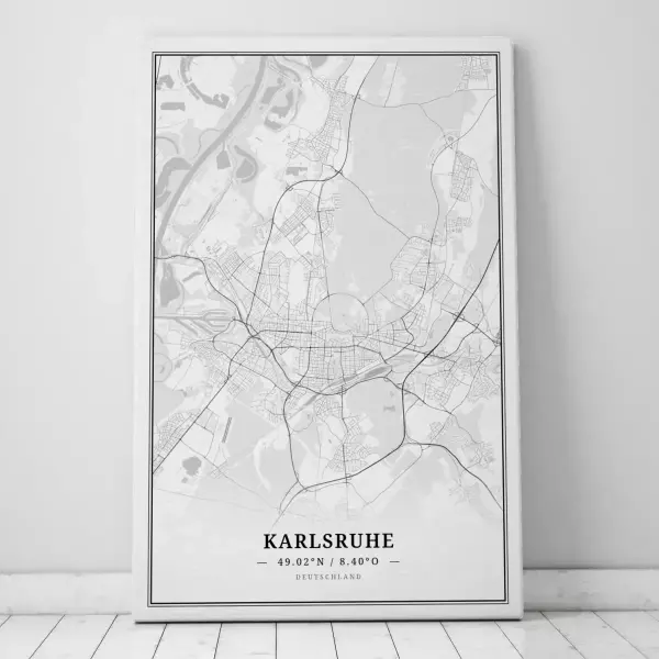 Zeige Deine Liebe zu Karlsruhe mit dieser Designer-Leinwand.