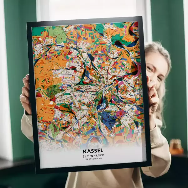 Kassel im Stil Kandinsky
