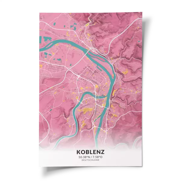 Das perfekte Poster für jeden Koblenz-Liebhaber.