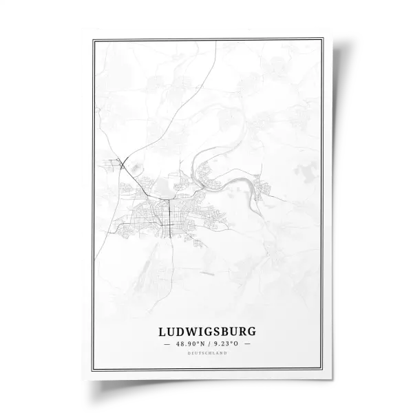 Das perfekte Poster für jeden Ludwigsburg-Liebhaber.