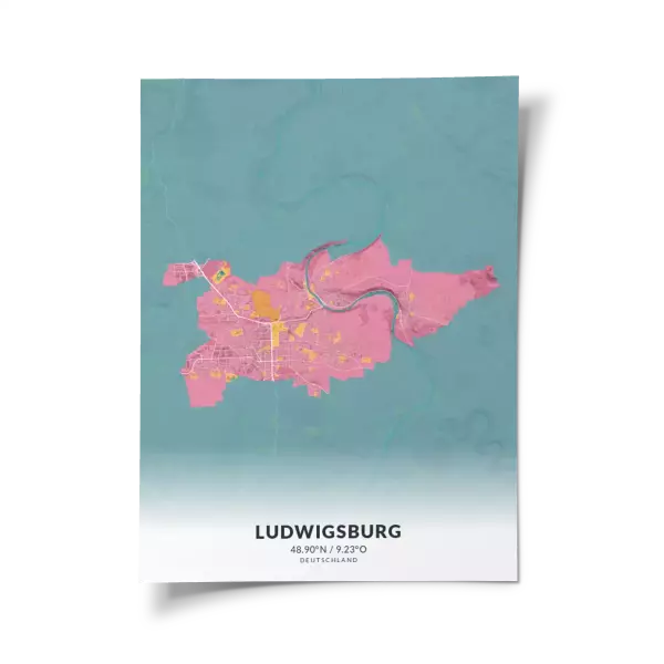 Das perfekte Poster für jeden Ludwigsburg-Liebhaber.