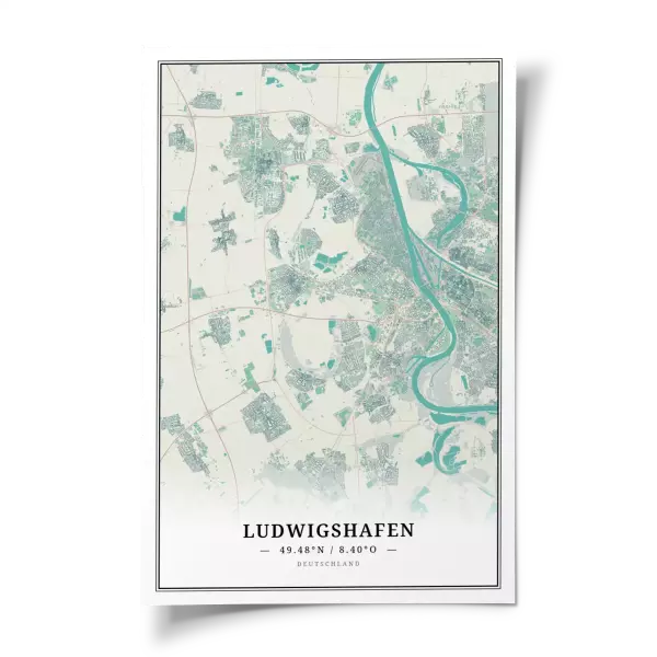 Das perfekte Poster für jeden Ludwigshafen-Liebhaber.