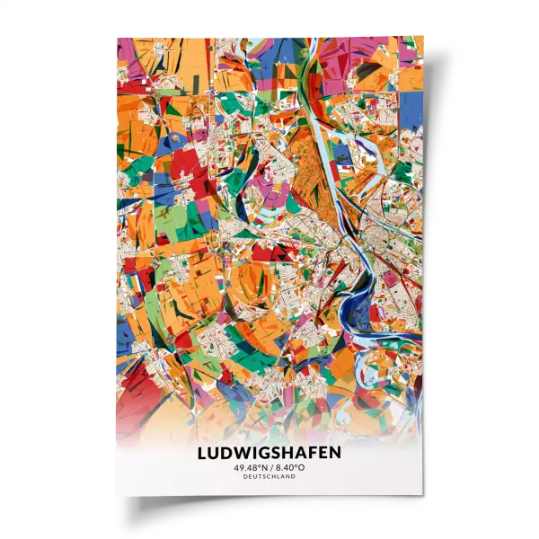 Das perfekte Poster für jeden Ludwigshafen-Liebhaber.