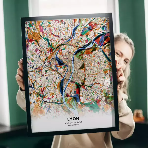 Lyon im Stil Kandinsky
