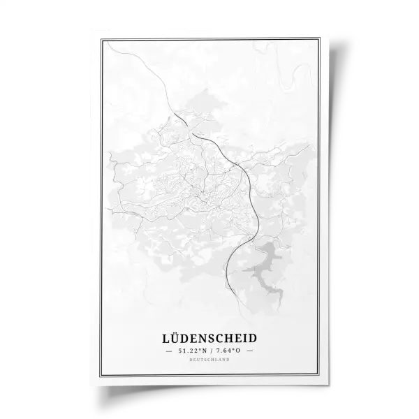 Das perfekte Poster für jeden Lüdenscheid-Liebhaber.
