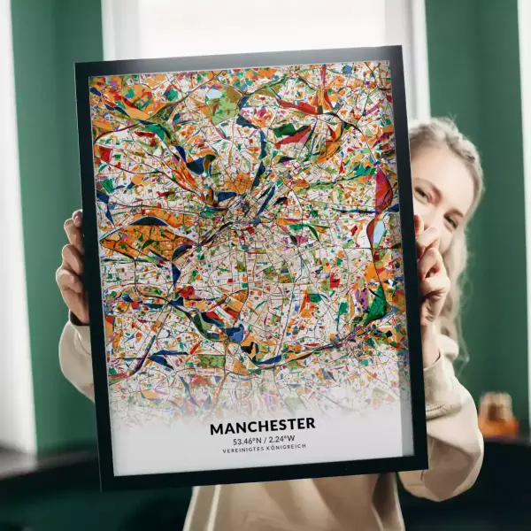 Manchester im Stil Kandinsky