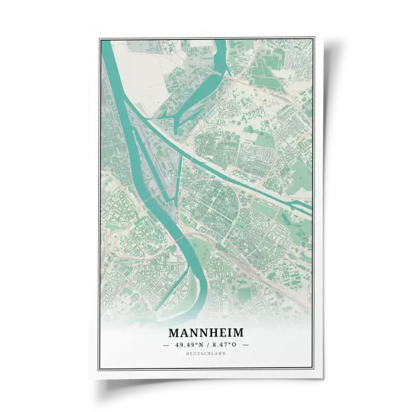 Das perfekte Poster für jeden Mannheim-Liebhaber.