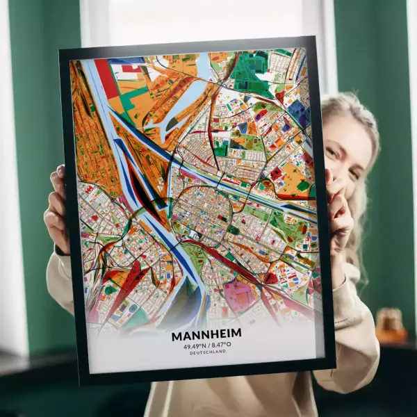 Mannheim im Stil Kandinsky