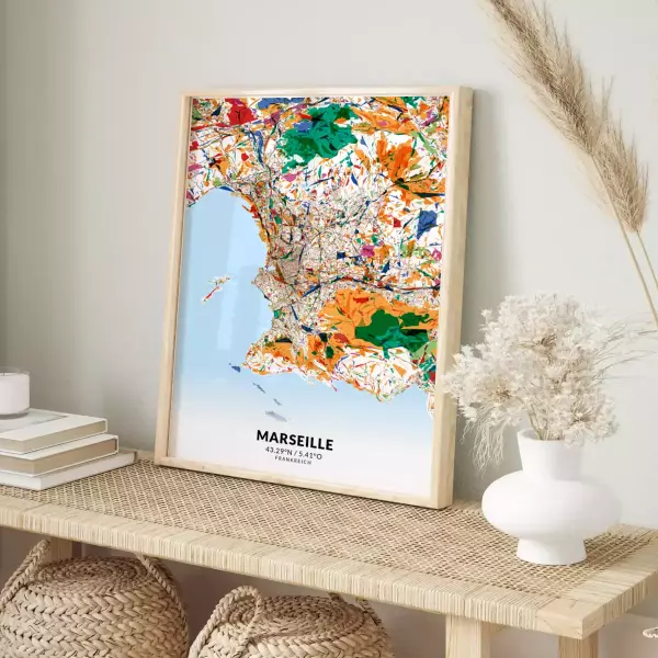 Marseille im Stil Kandinsky