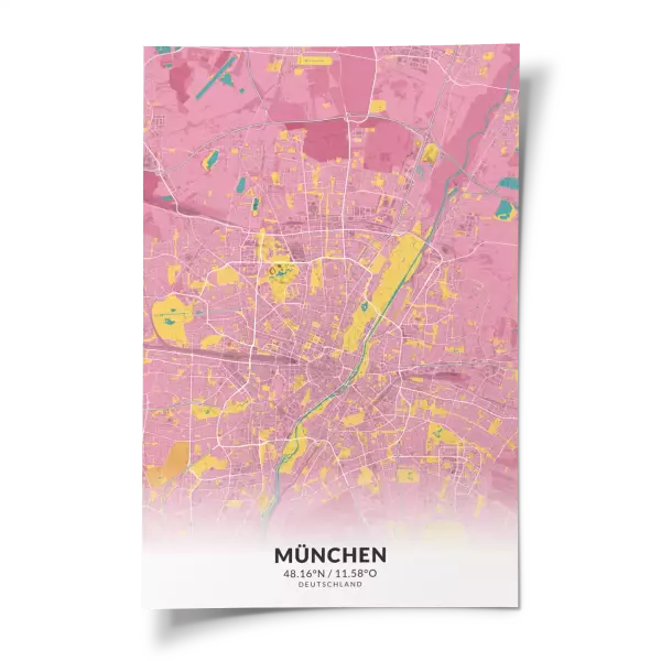 Das perfekte Poster für jeden München-Liebhaber.