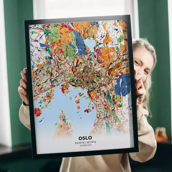 Oslo im Stil Kandinsky