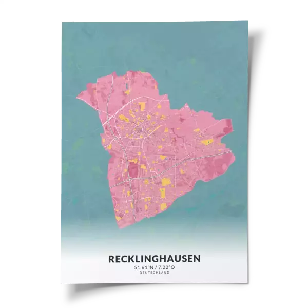Das perfekte Poster für jeden Recklinghausen-Liebhaber.