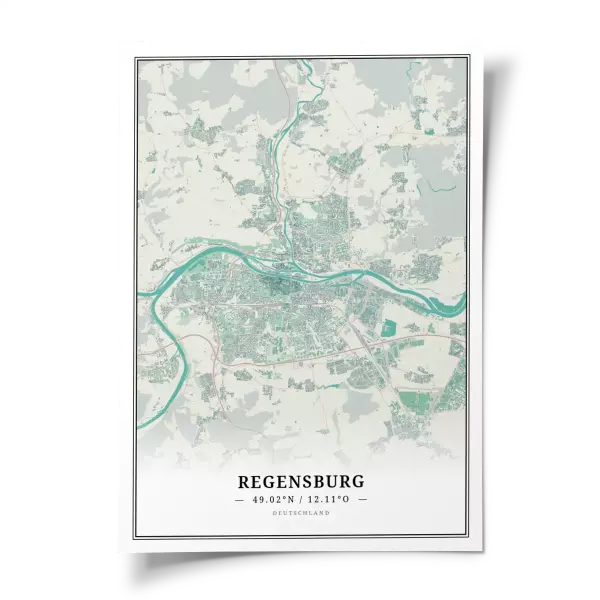 Das perfekte Poster für jeden Regensburg-Liebhaber.