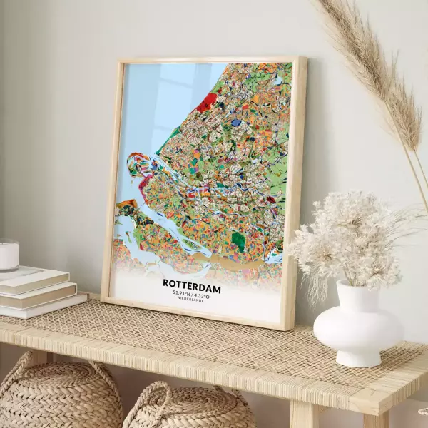 Rotterdam im Stil Kandinsky