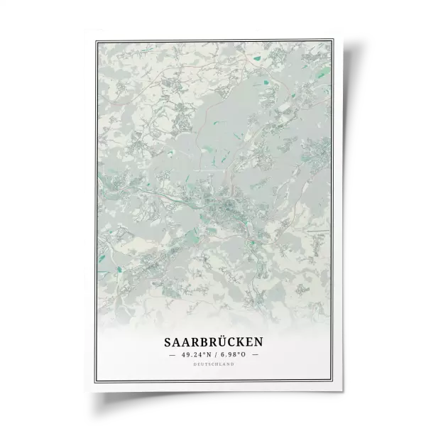 Das perfekte Poster für jeden Saarbrücken-Liebhaber.