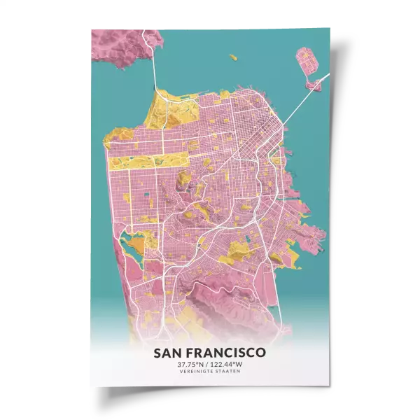 Das perfekte Poster für jeden San Francisco-Liebhaber.
