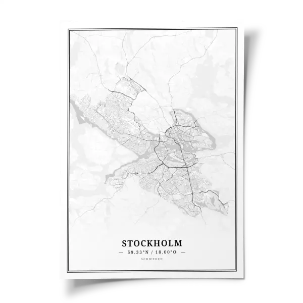 Das perfekte Poster für jeden Stockholm-Liebhaber.