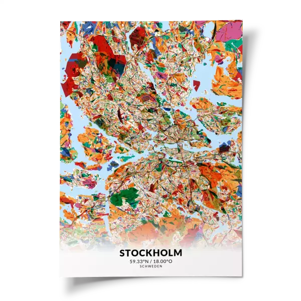 Das perfekte Poster für jeden Stockholm-Liebhaber.