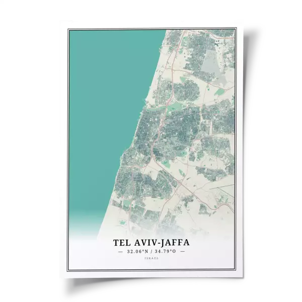 Das perfekte Poster für jeden Tel Aviv Jaffa-Liebhaber.