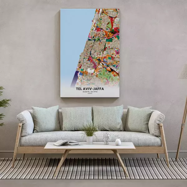 Zeige Deine Liebe zu Tel Aviv Jaffa mit dieser Designer-Leinwand.
