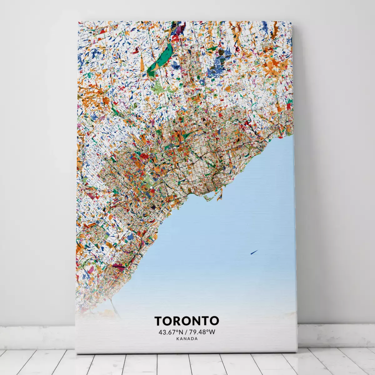 Stadtplan Toronto im Stil Kandinsky