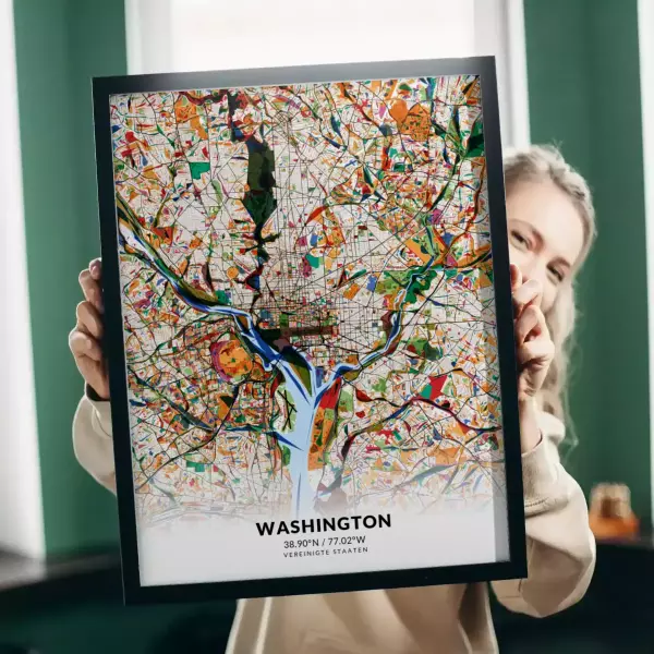 Washington im Stil Kandinsky