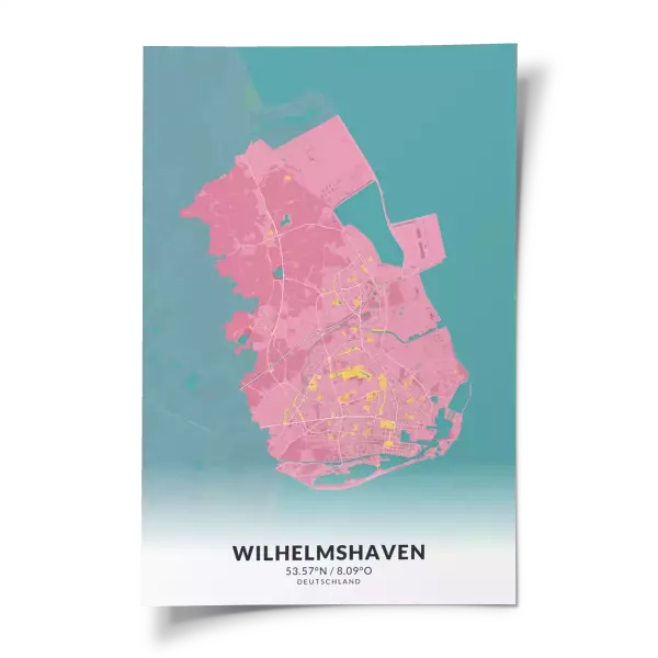 Das perfekte Poster für jeden Wilhelmshaven-Liebhaber.