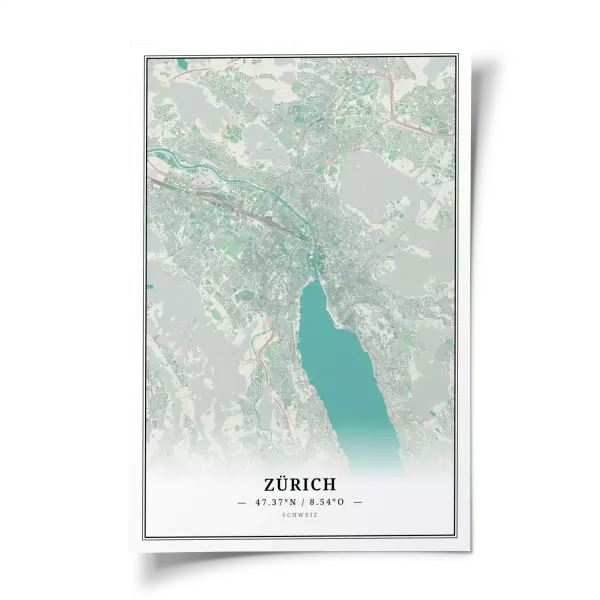 Das perfekte Poster für jeden Zürich-Liebhaber.
